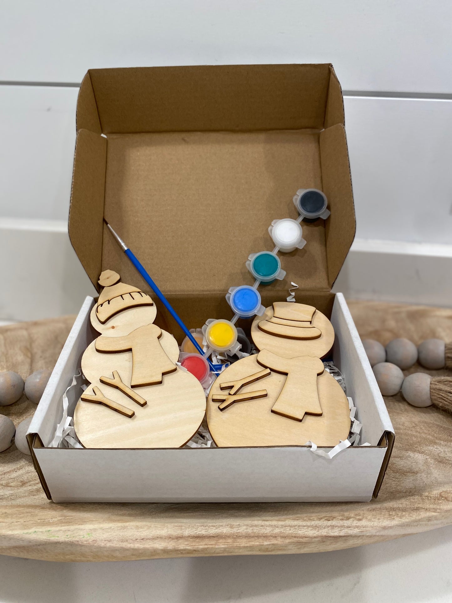 DIY Snowman Paint Box