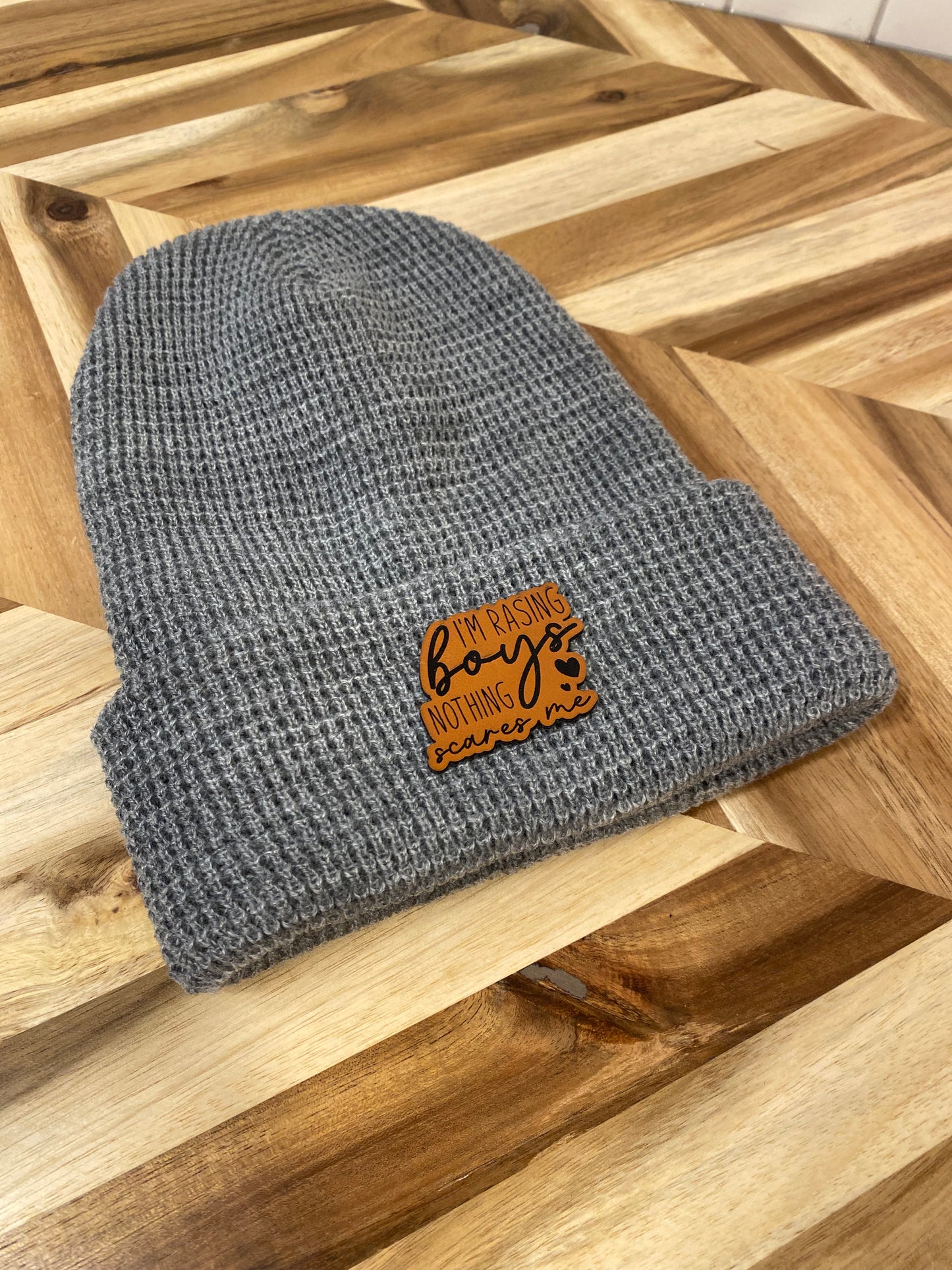 I'm Raising Boys Nothing Scares Me Hat