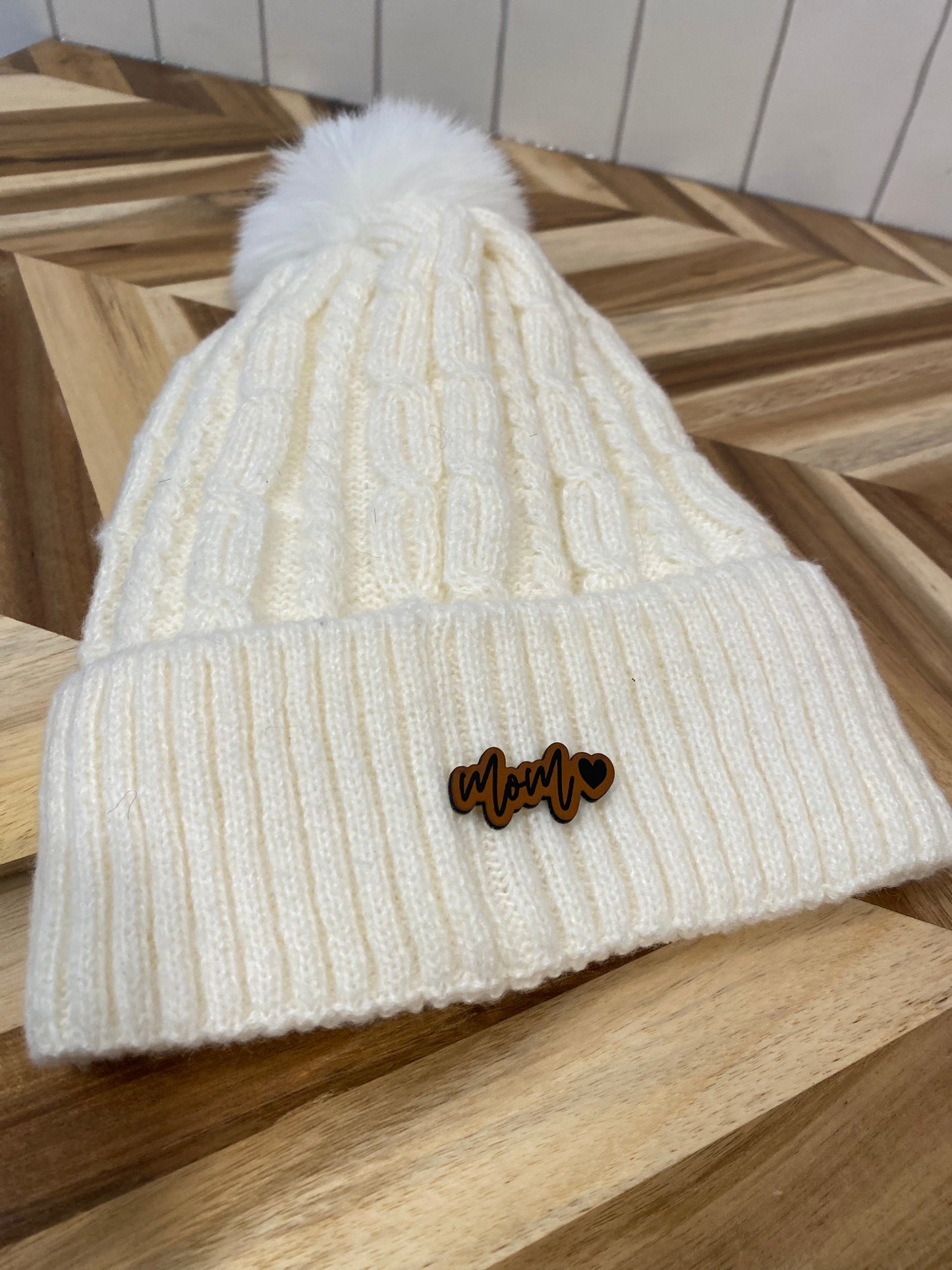 Mom With Small Heart Hat