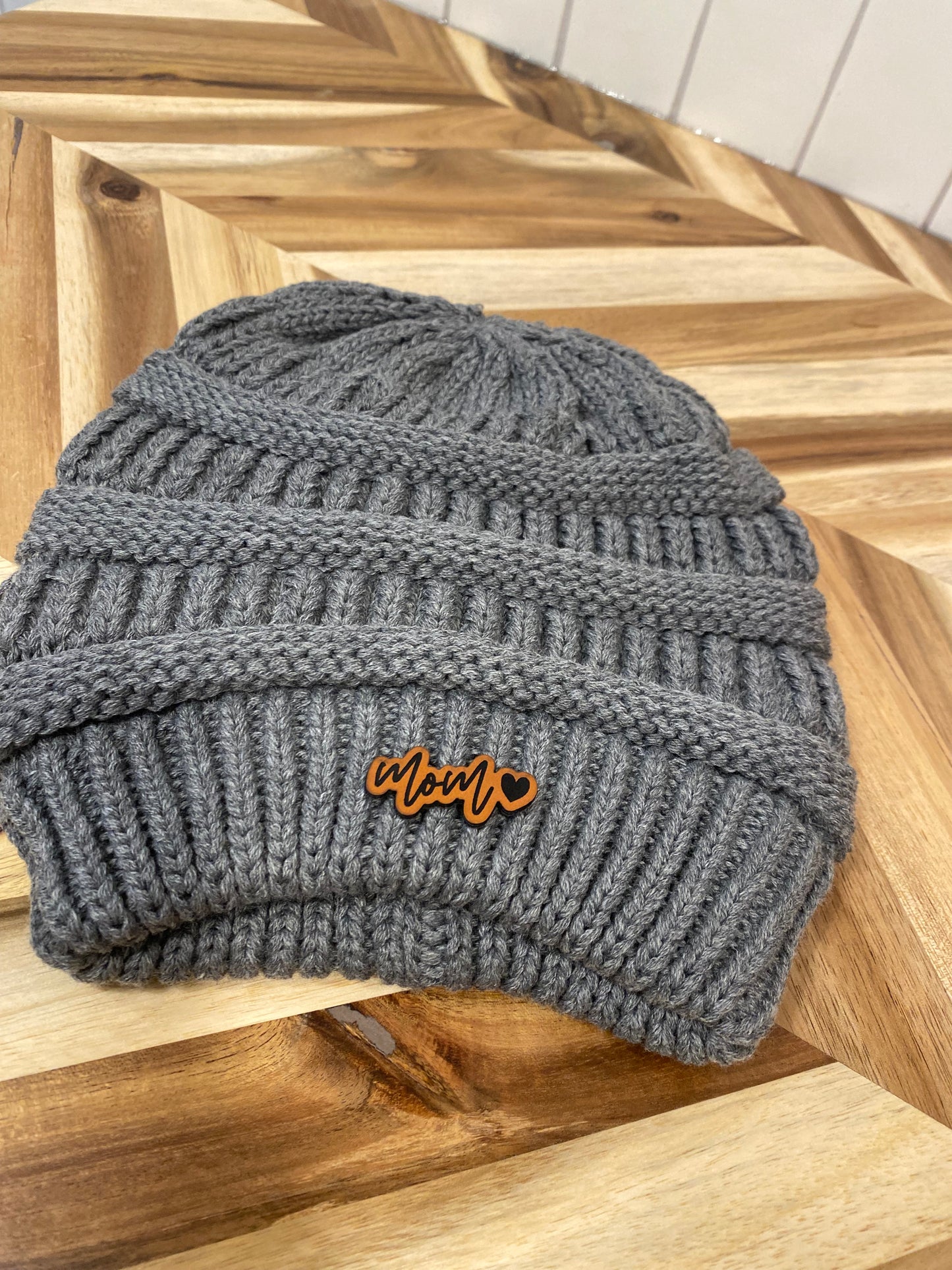Mom With Small Heart Hat