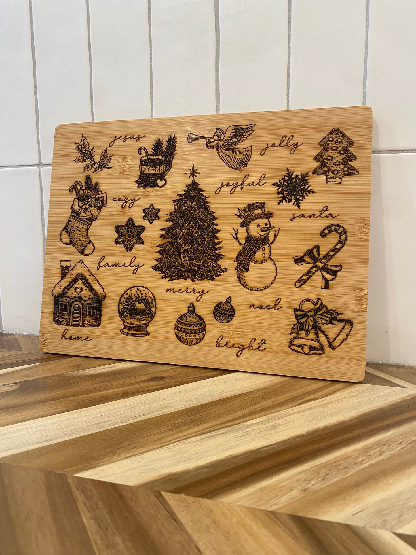 Custom Holiday Cutting Board