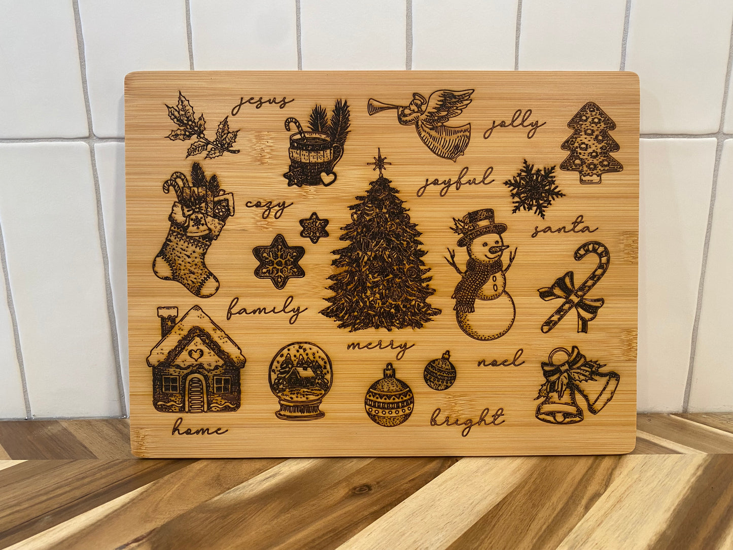 Custom Holiday Cutting Board
