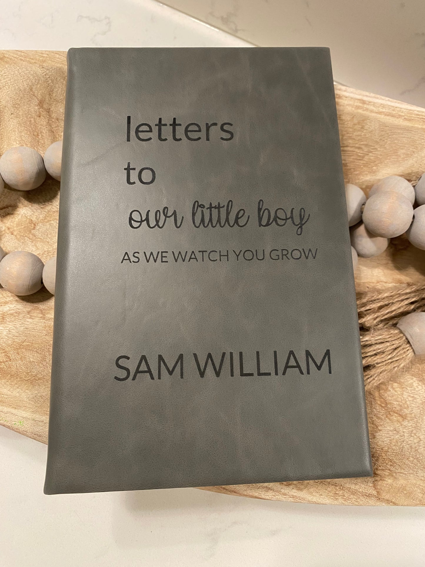 Custom Engraved "Our Little Boy/Girl" Notebook Journal