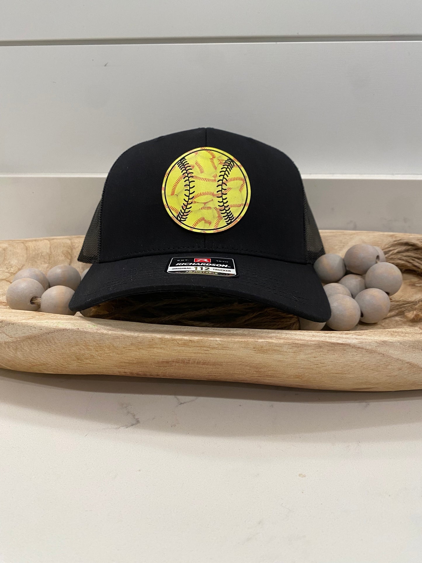 Softball UV Printed Leather w/Ball w/Custom Name and or Number