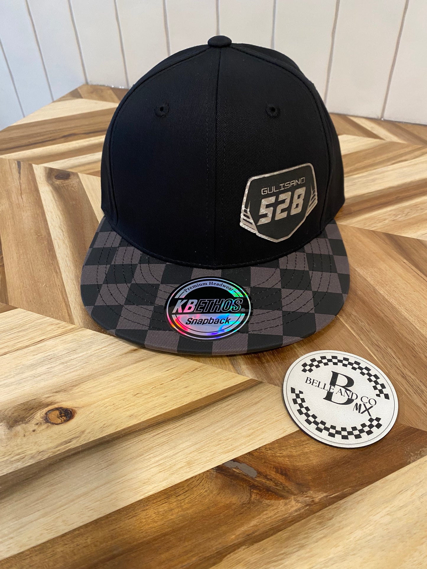 Custom Side Placed Carbon Fiber Nameplate Hat