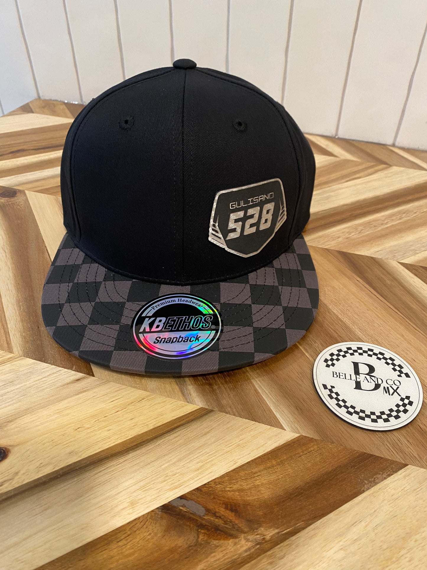 Custom Side Placed Carbon Fiber Nameplate Hat