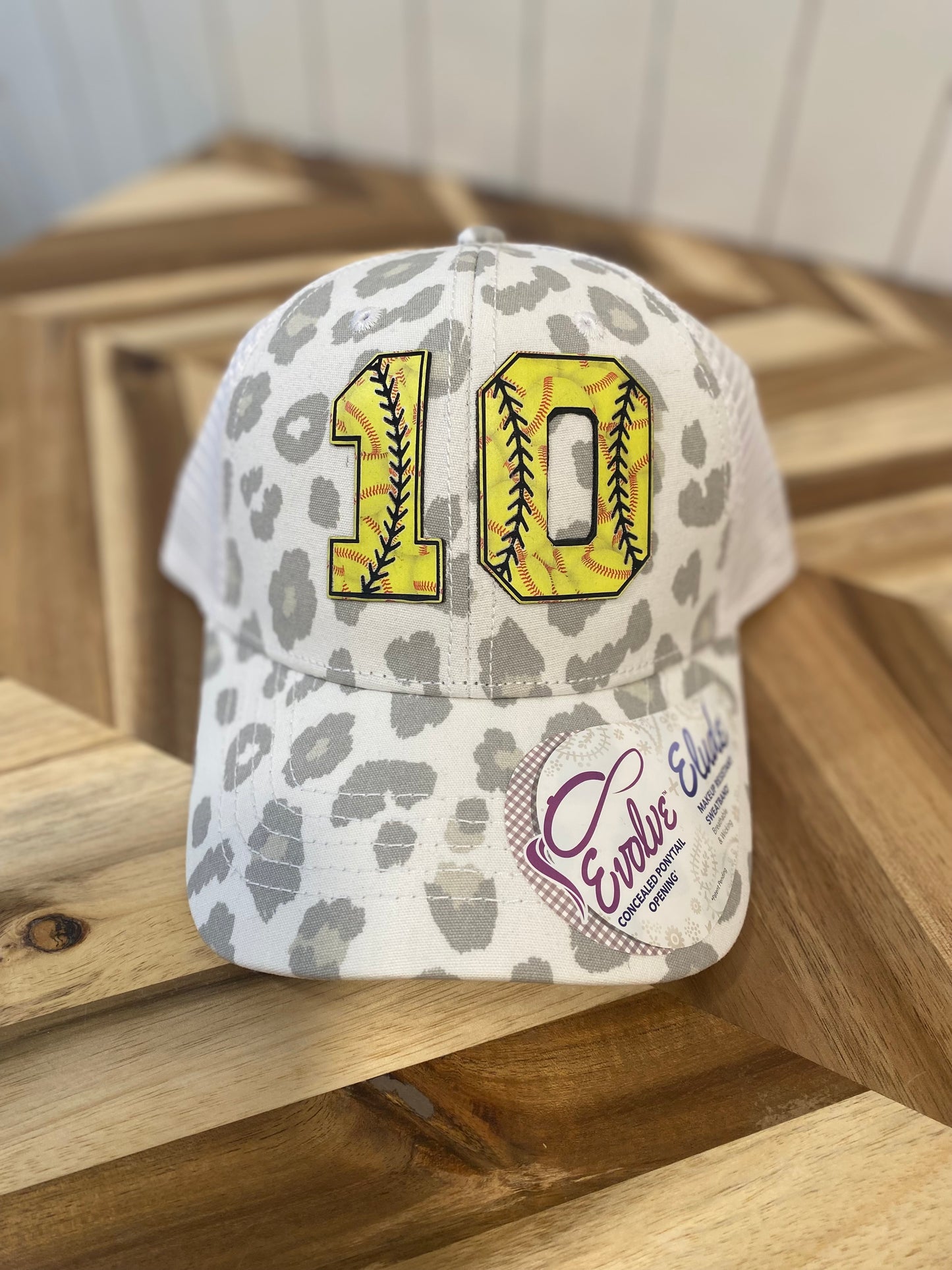 Custom Large Baseball/Softball Engraved Number Hat