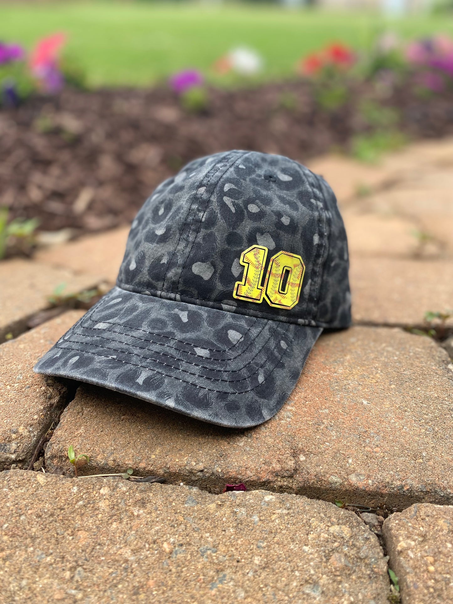 Custom Small Baseball/Softball Engraved Number Hat