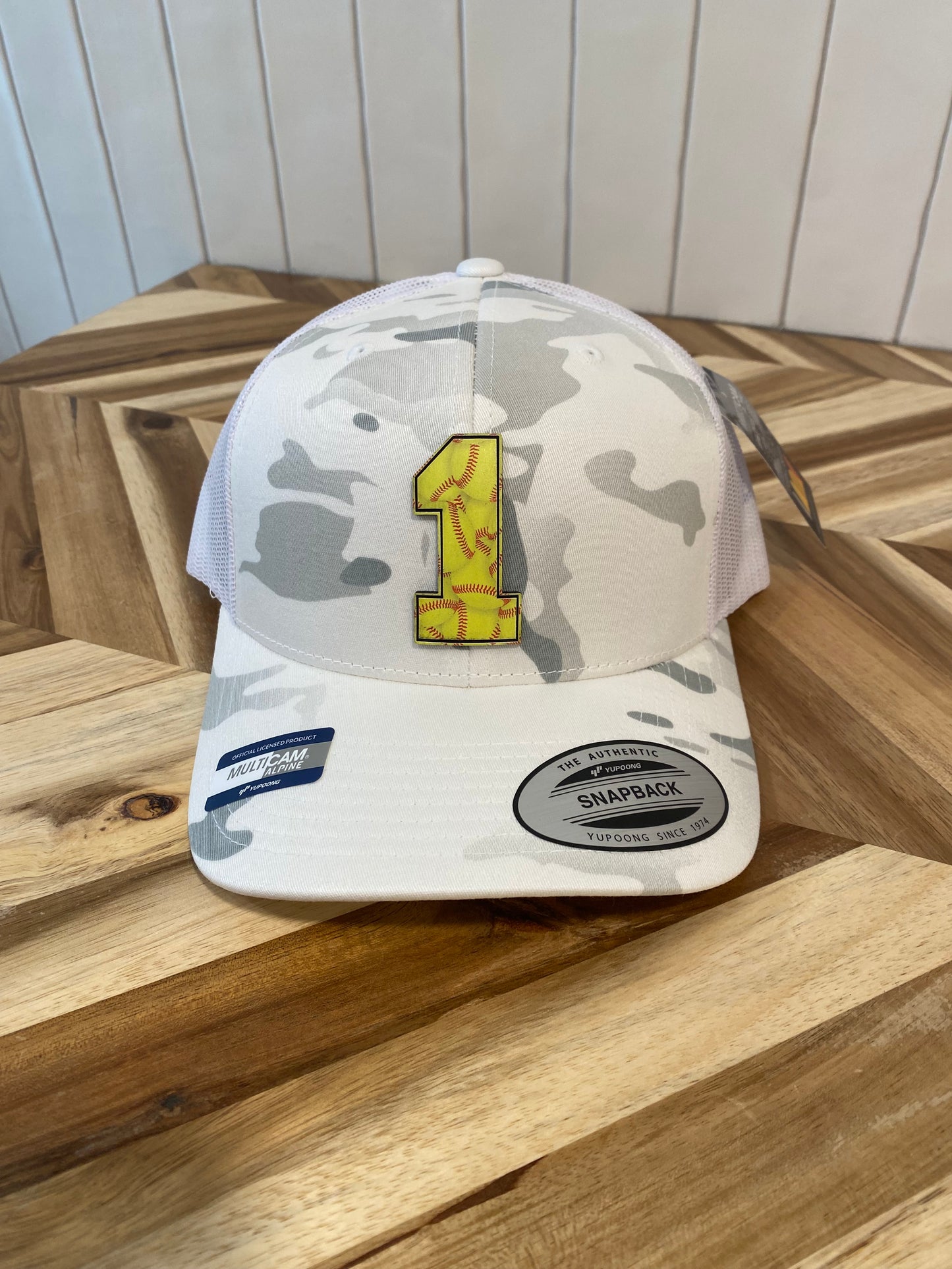 Custom Large Baseball/Softball Engraved Number Hat