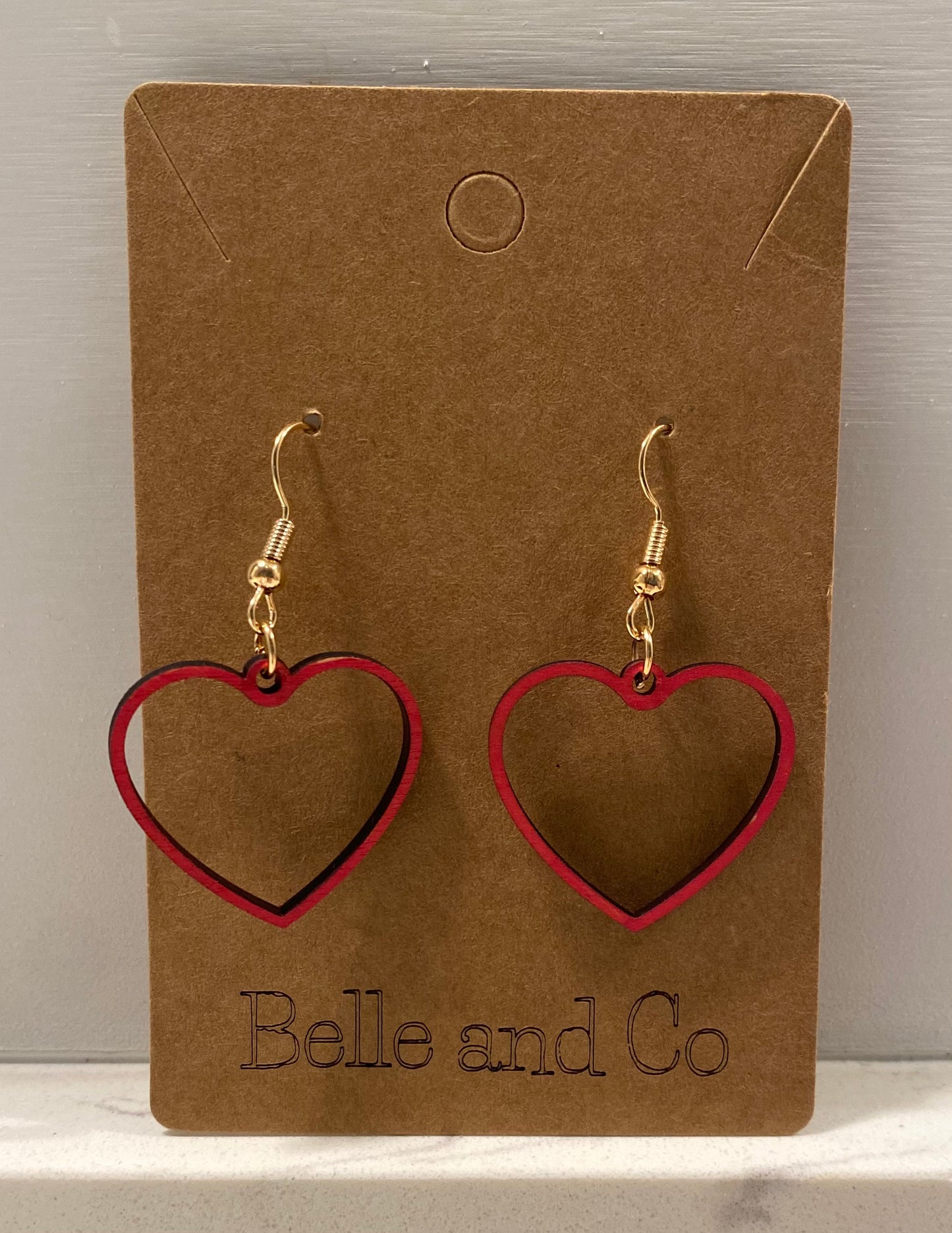 Single Heart Medium Heart Earring