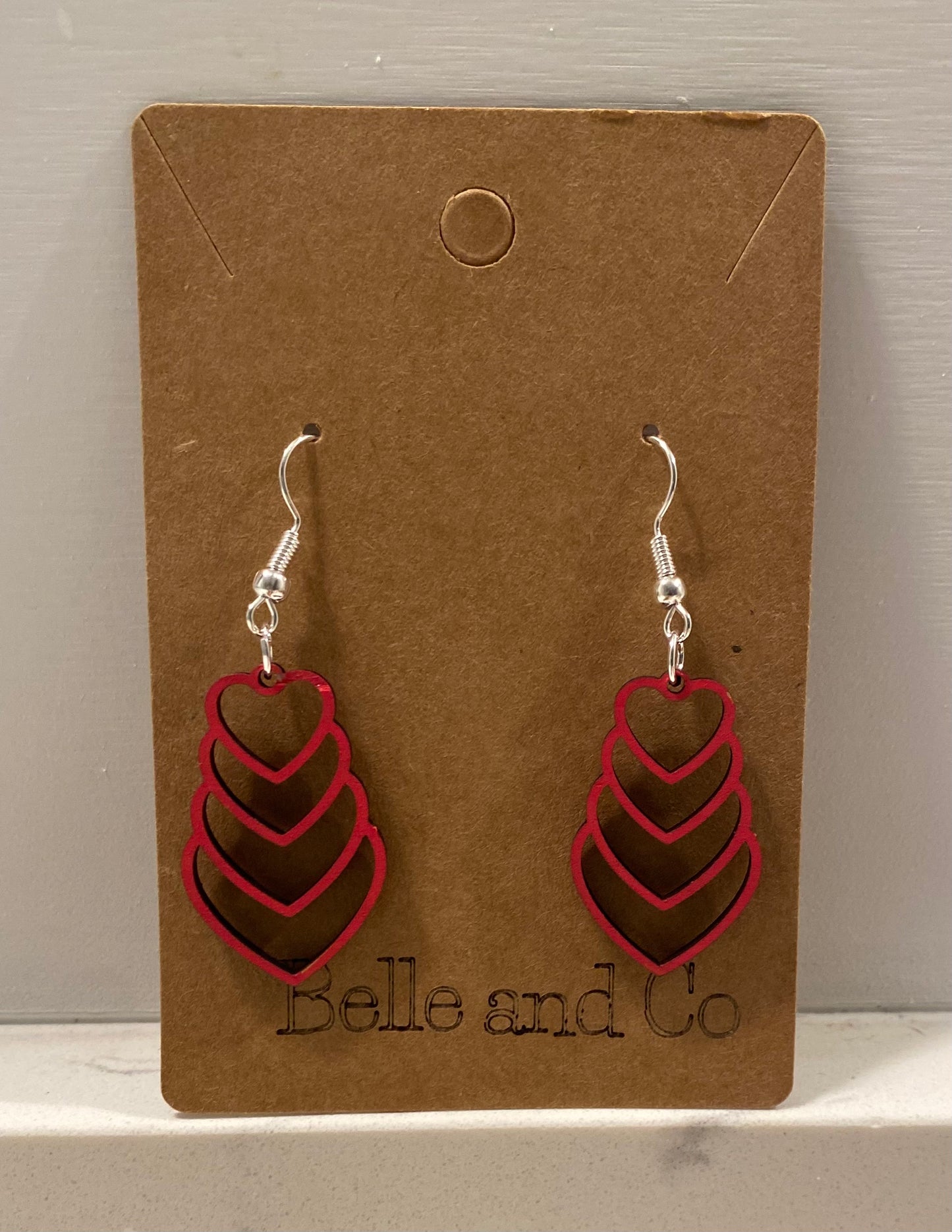 Tower of Hearts Earring