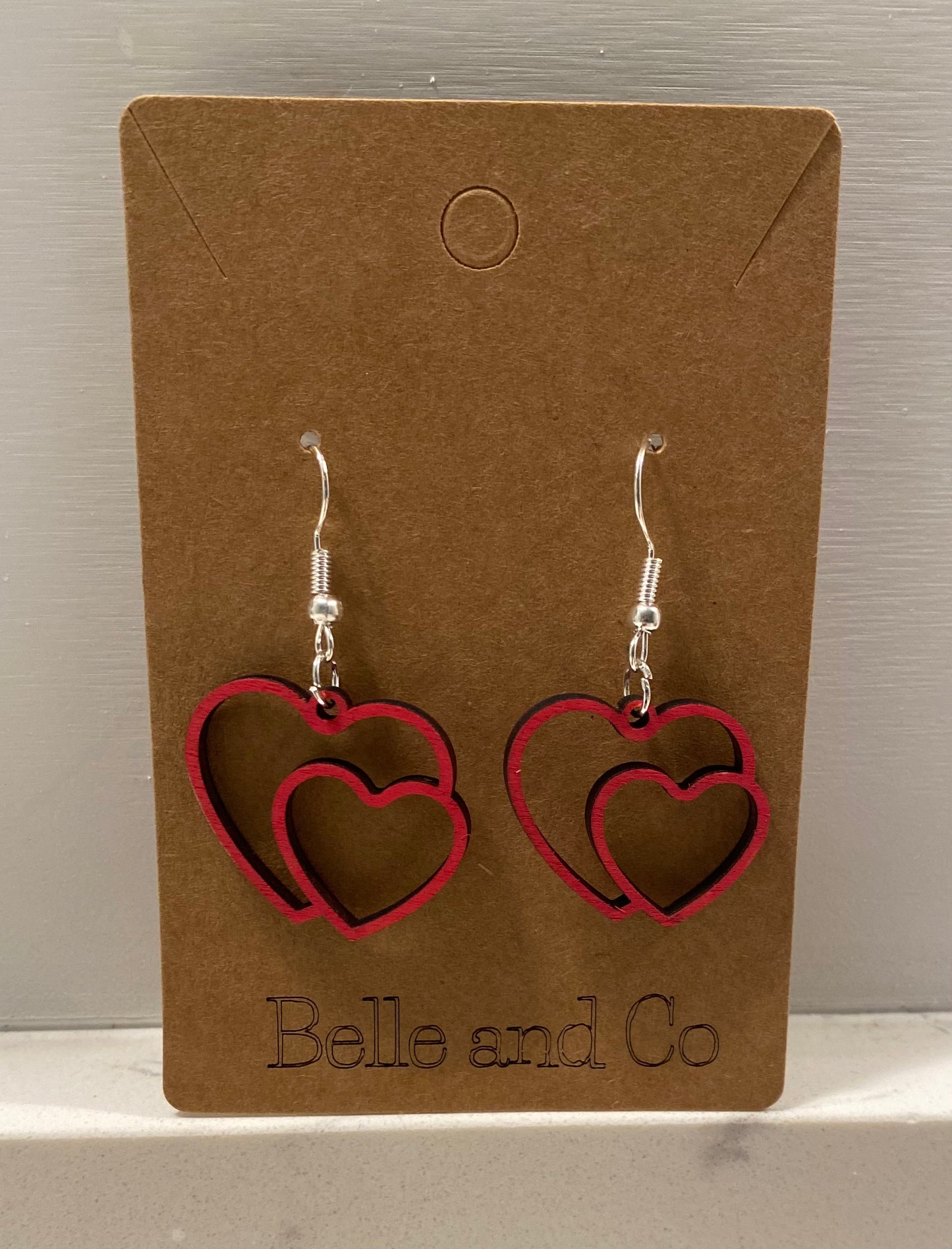 Two Hearts Joined Together Earrings