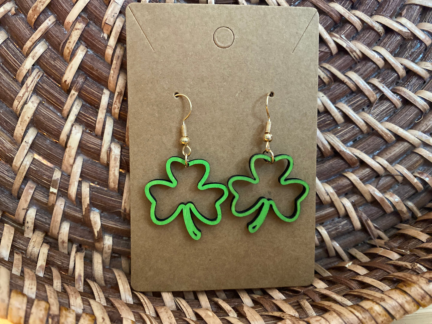 St. Patricks Day Clover Earrings