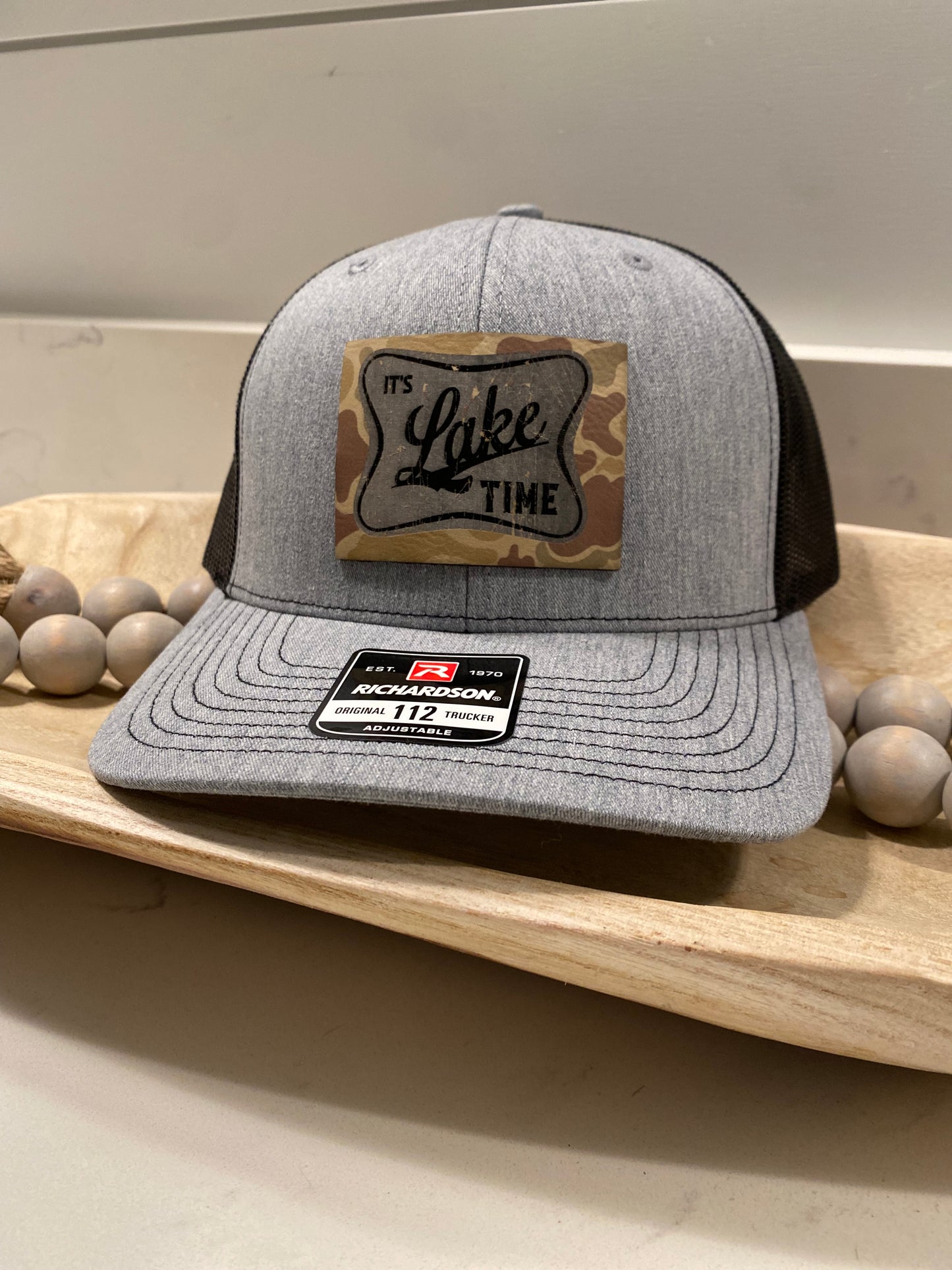 It's Lake Time Camo Patch Hat