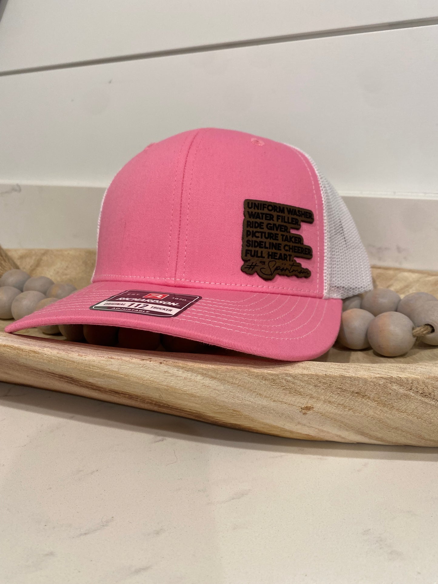 Uniform Washer, Water Filler, Ride Giver, Picture Taker, Sideline Cheerer, Full Heart #Sportsmama Hat