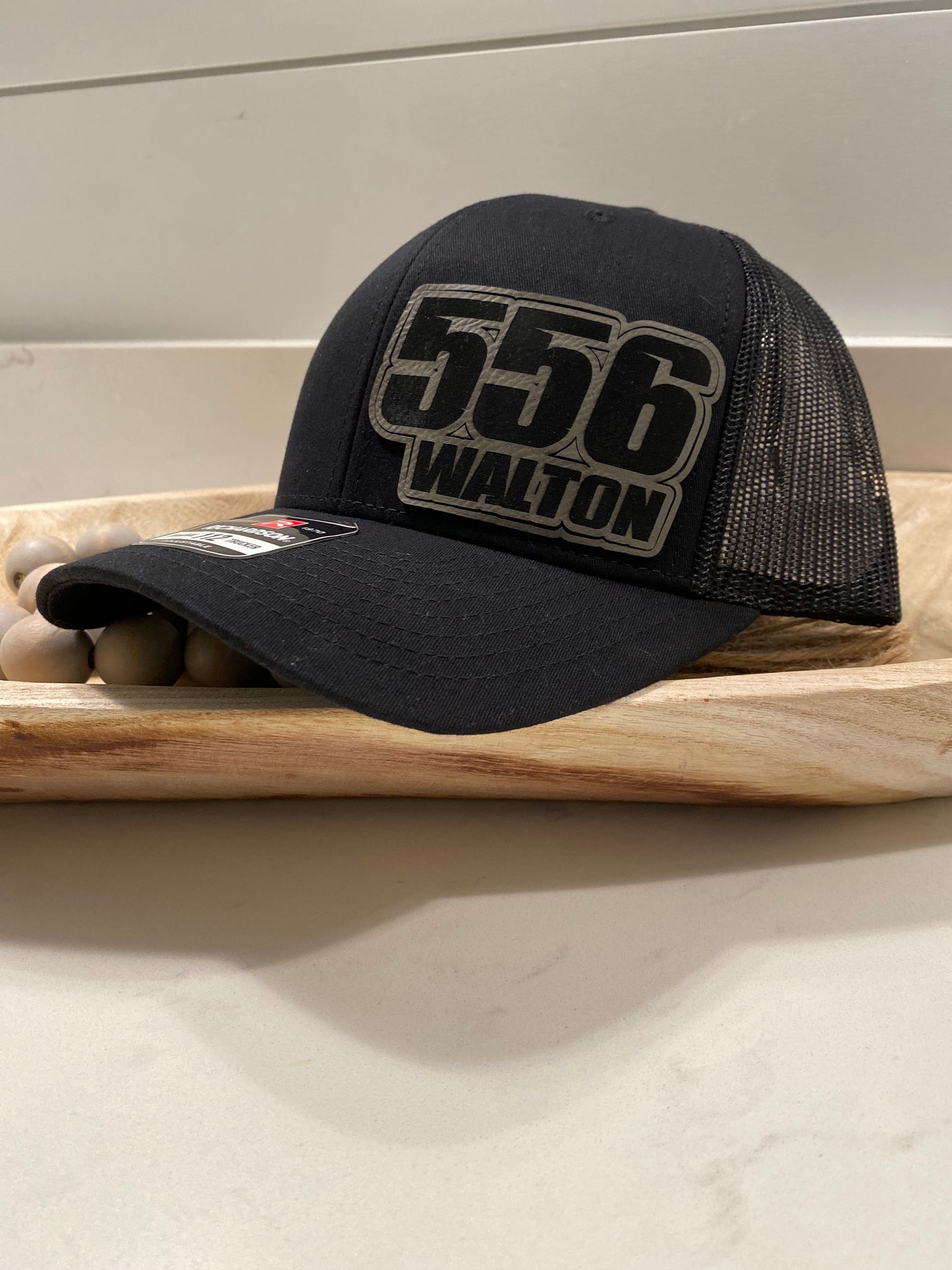 Custom Classic Motocross Race Number and Name Hat