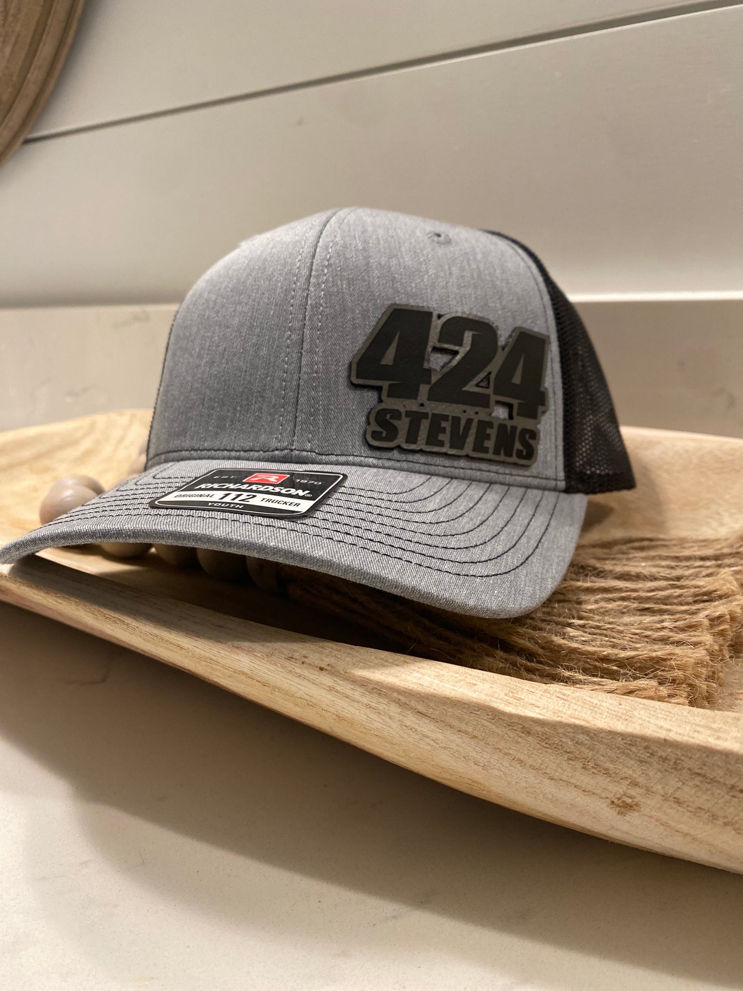 Custom Classic Motocross Race Number and Name Hat