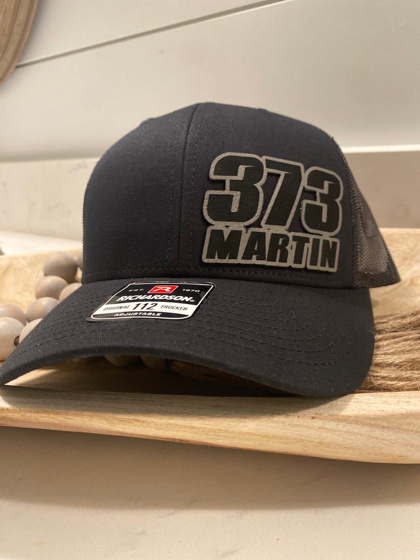 Custom Classic Motocross Race Number and Name Hat