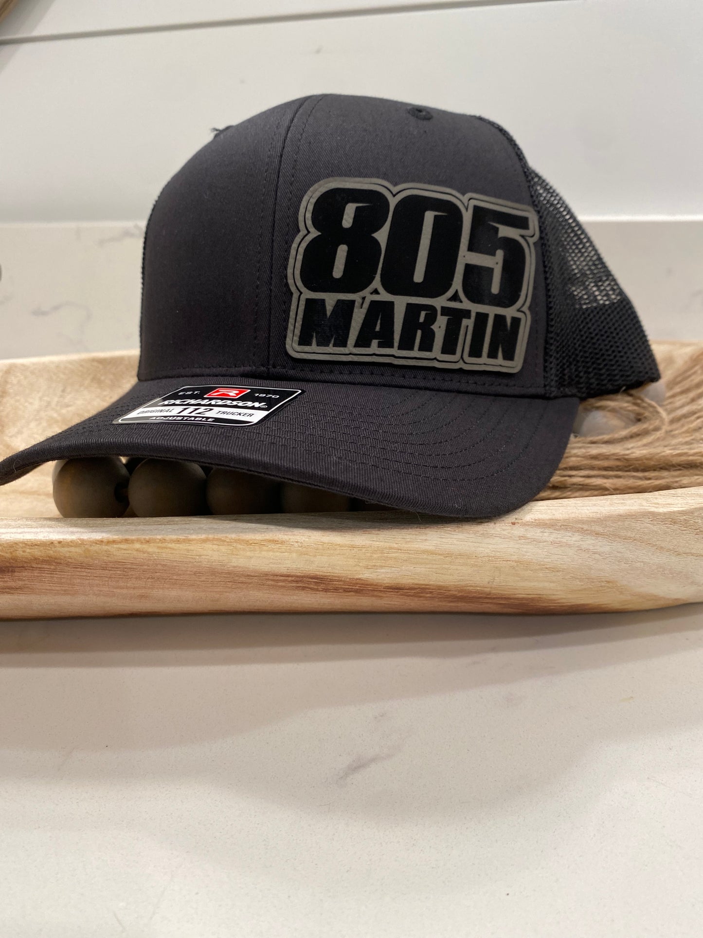 Custom Classic Motocross Race Number and Name Hat