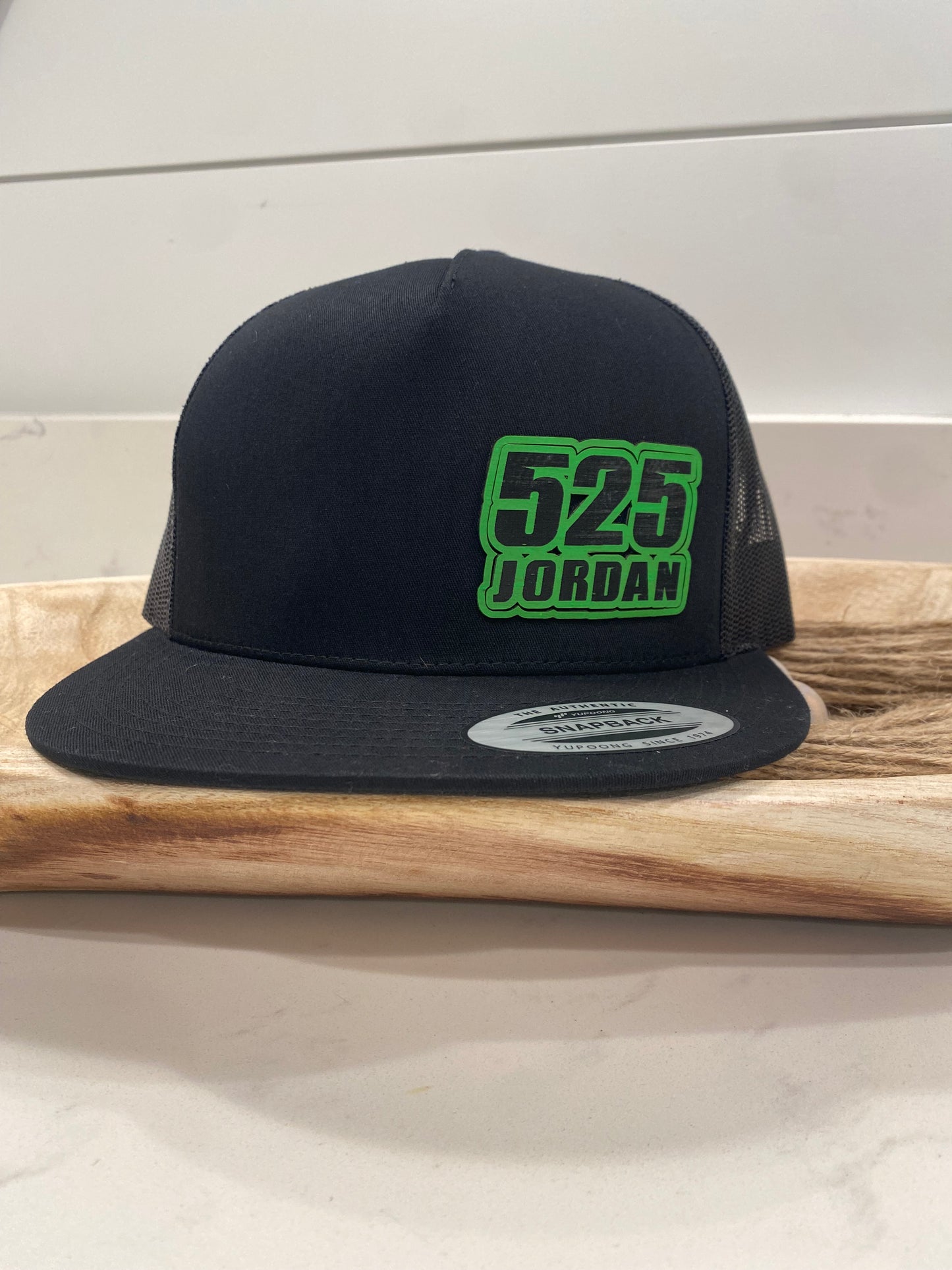 Custom Classic Motocross Race Number and Name Hat