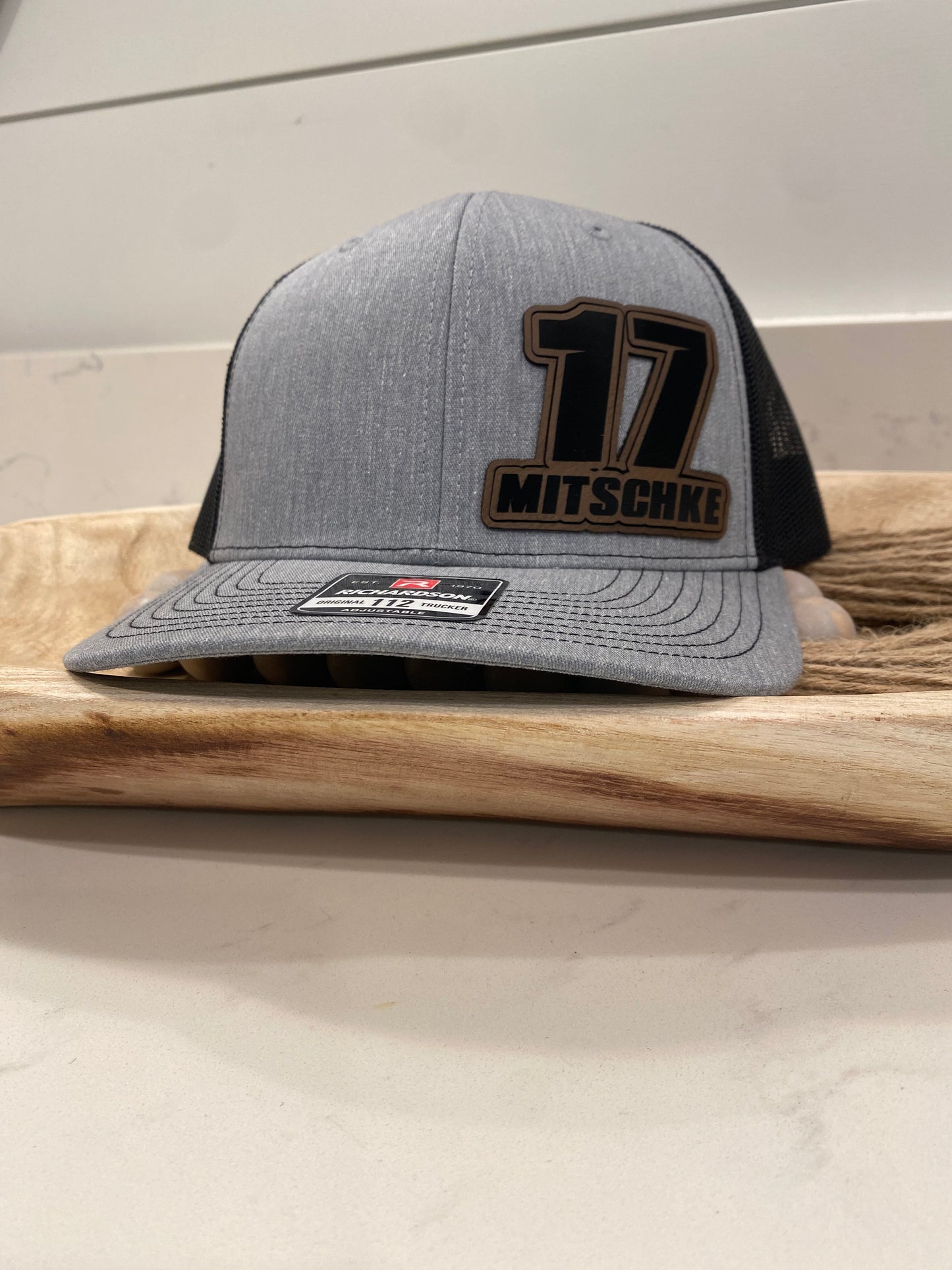 Custom Classic Motocross Race Number and Name Hat