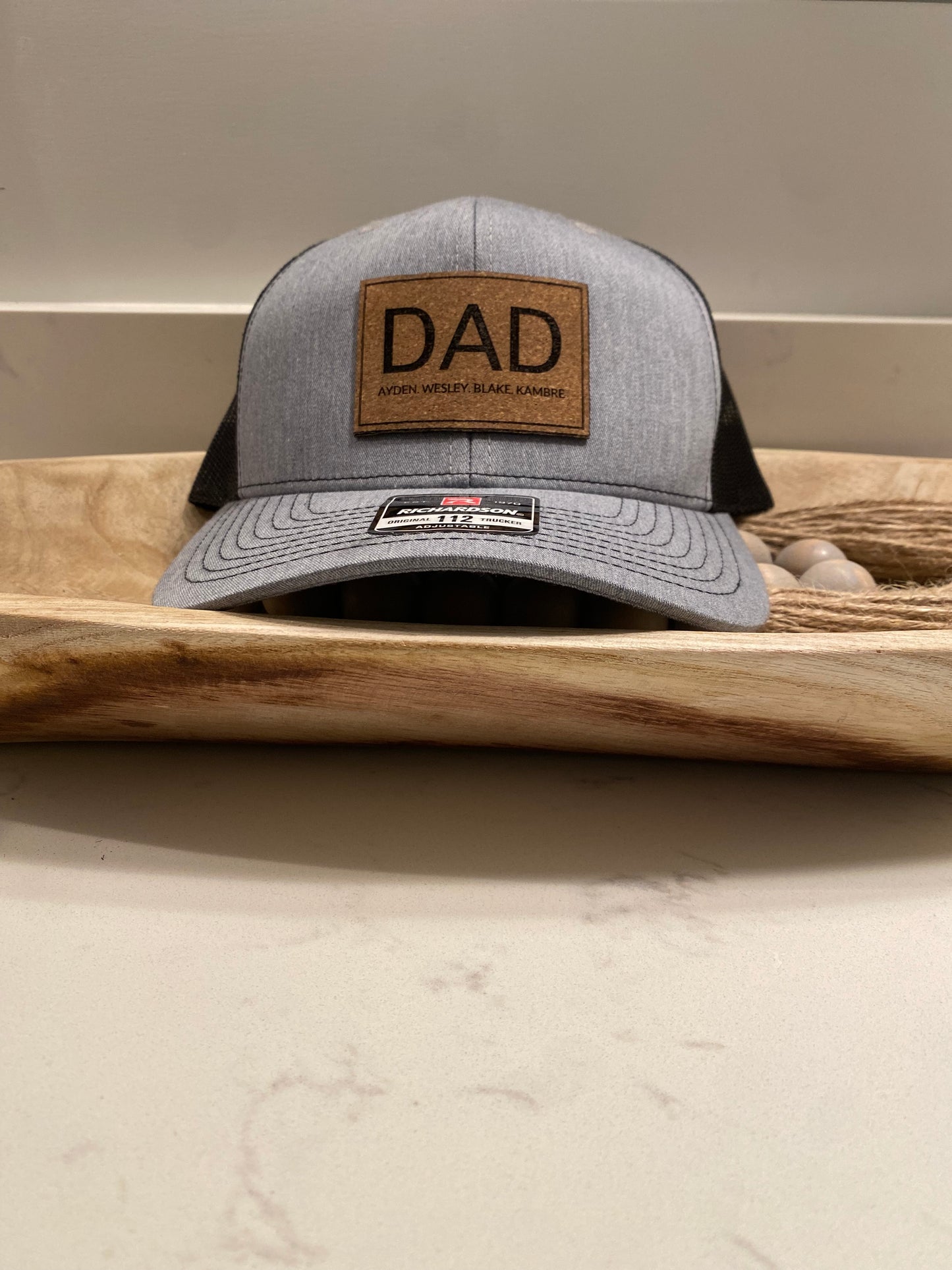 Dad/Grandpa Hat with Kids Names