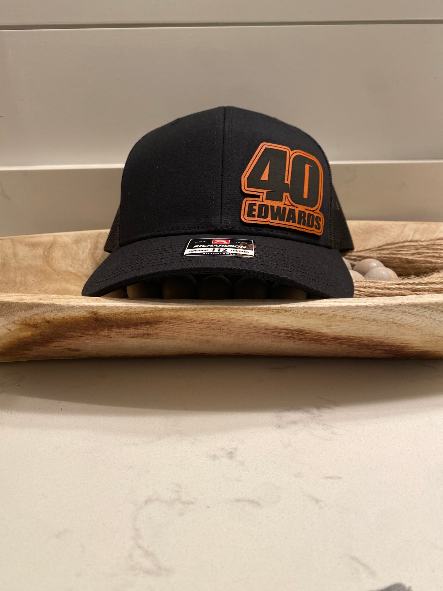 Custom Classic Motocross Race Number and Name Hat