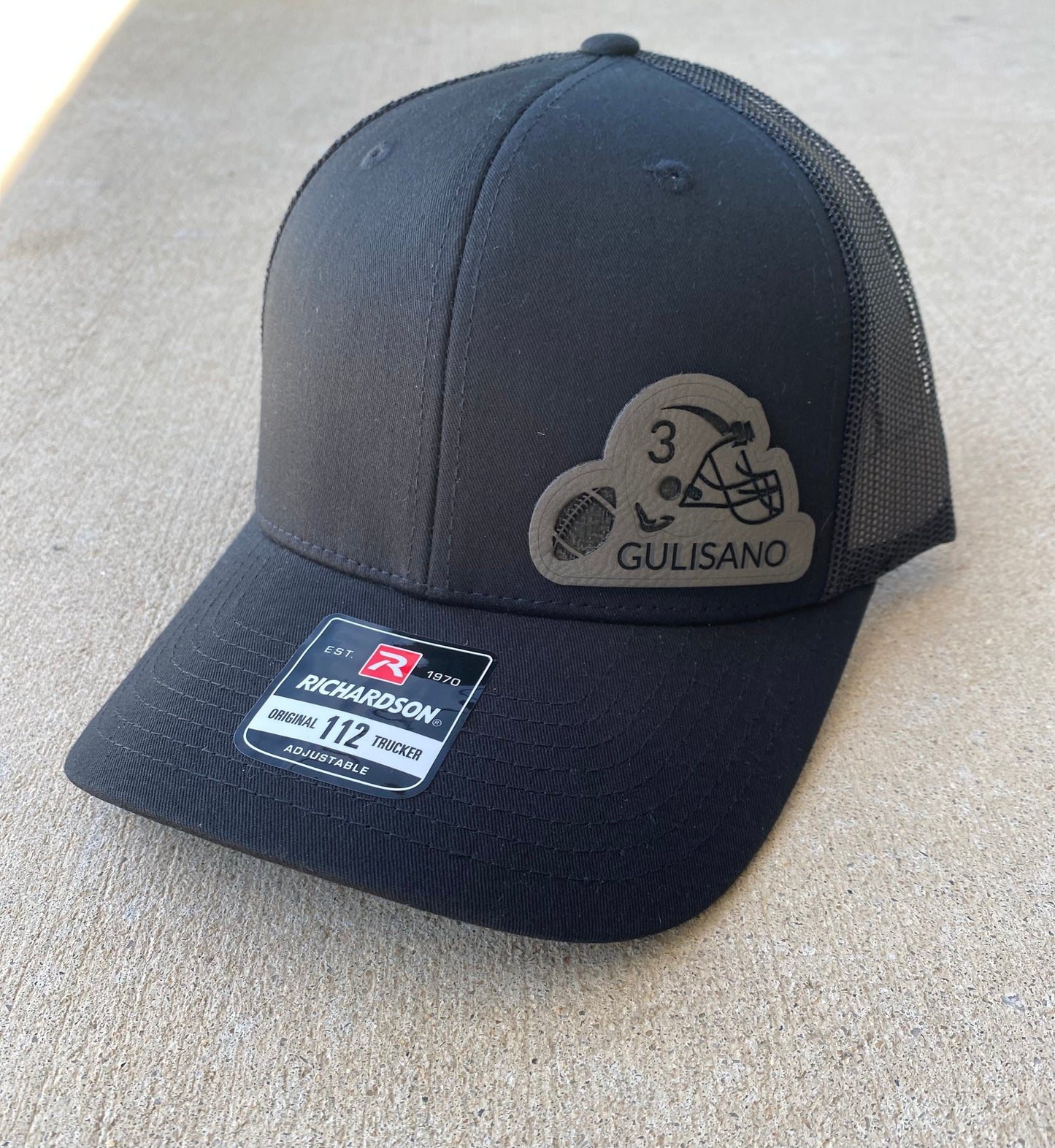 Custom Hat with Helmet/Football and Name & Number