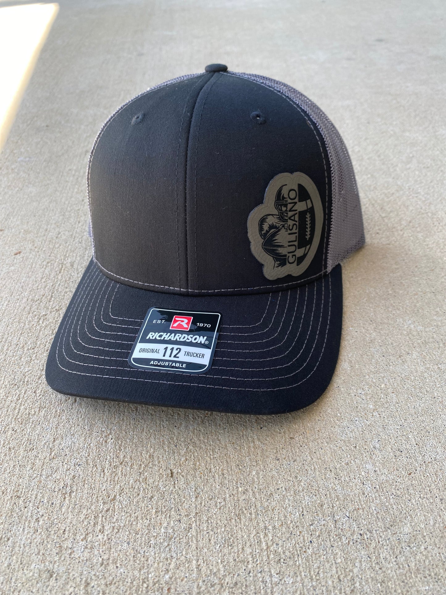 Custom Hat with Football Player/Football & Name