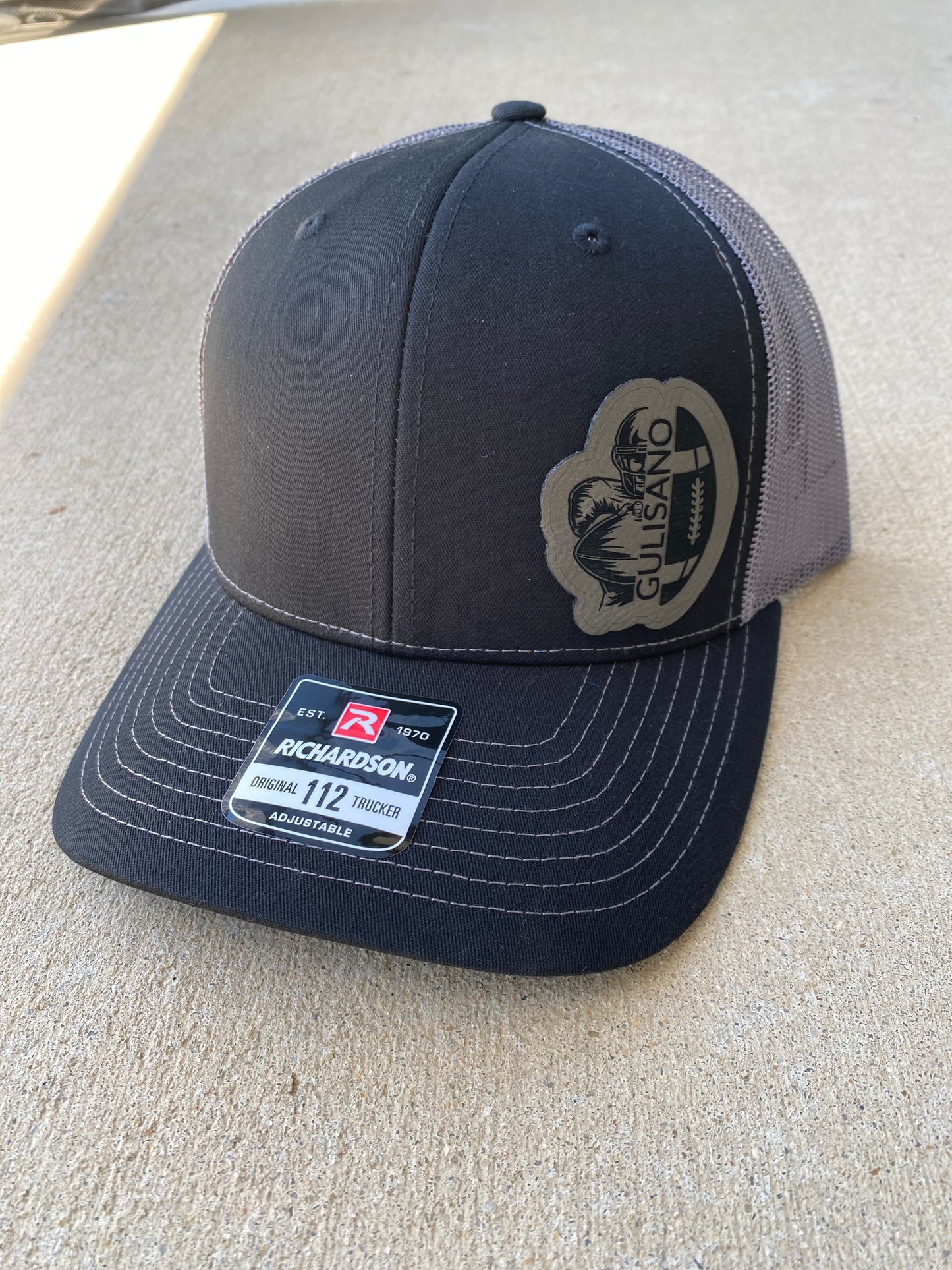 Custom Hat with Football Player/Football & Name