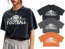 Brawley Bengals Women's Oversized Vintage Crop Tee