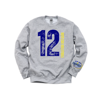 Custom Belle and Co Distressed Volleyball Crewneck