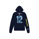 Custom Belle and Co Distressed Volleyball Hooded Sweatshirt