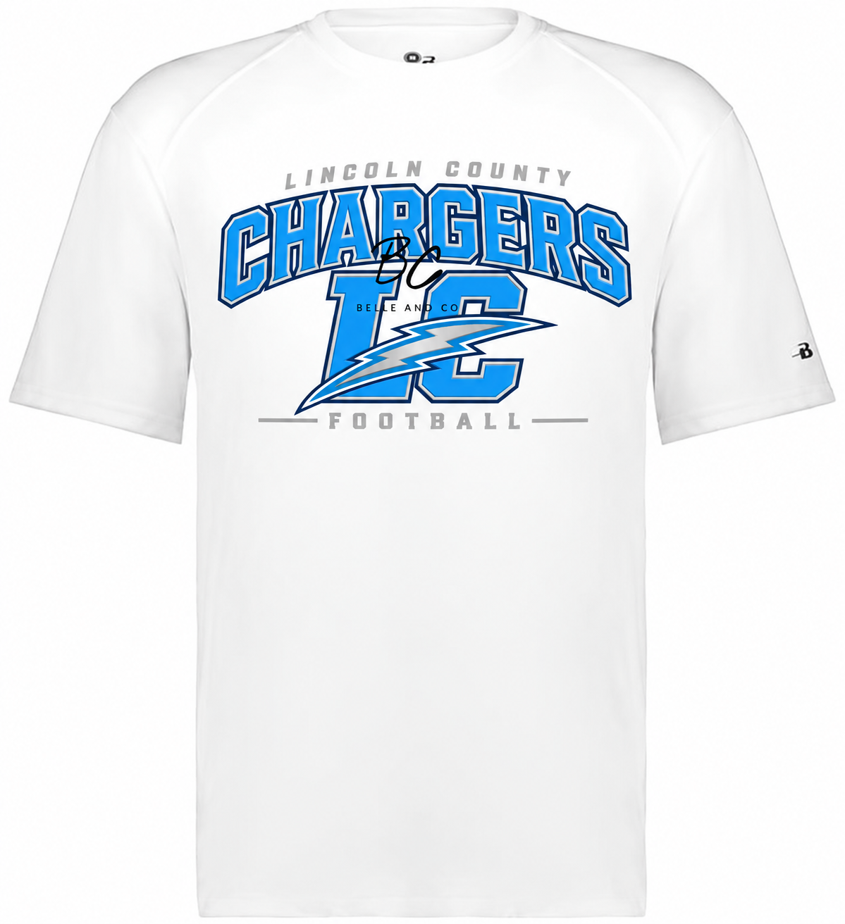 Lincoln County Chargers  B-Core Short Sleeve Tee
