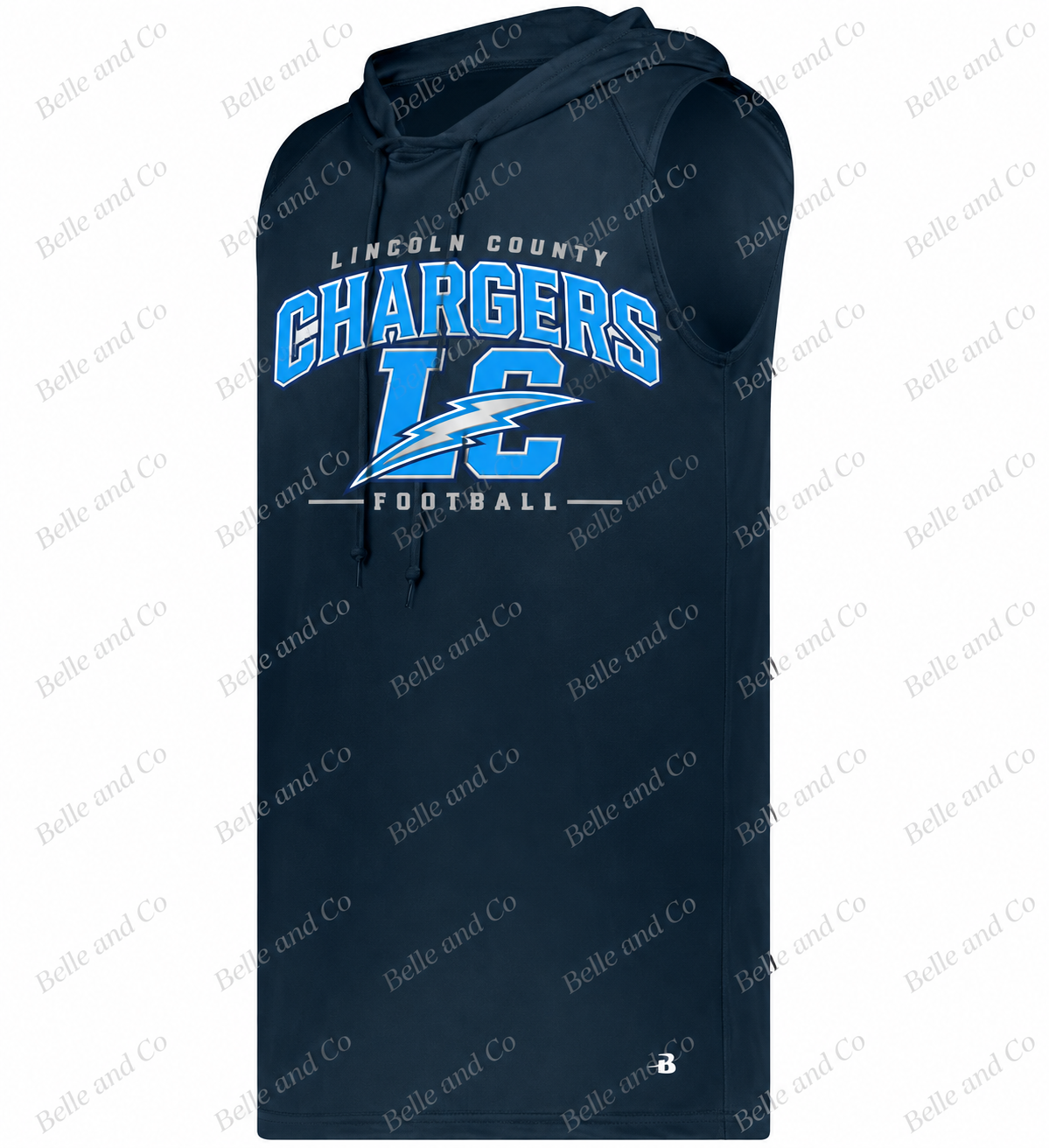 B-Core Lincoln County Chargers Sleeveless Hoodie