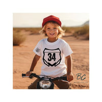 Distressed Custom Nameplate Motocross Pullover Hoodie