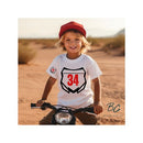 Distressed Custom Nameplate Motocross Pullover Hoodie