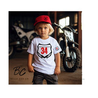 Distressed Custom Nameplate Motocross Pullover Hoodie