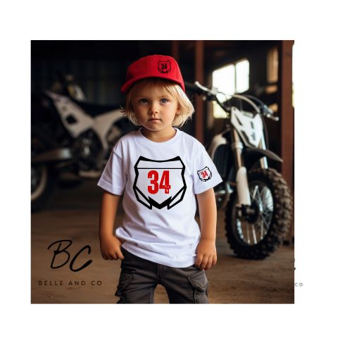 Distressed Custom Nameplate Motocross Pullover Hoodie