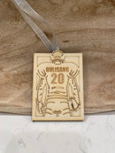 Custom Football Wooden Ornament