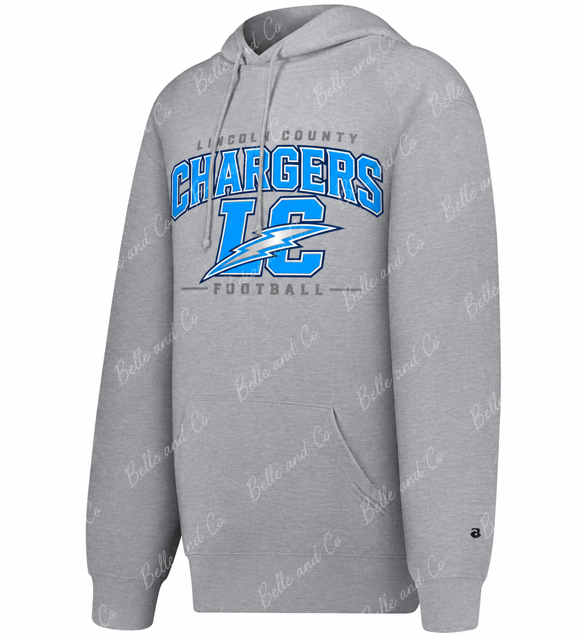 Badger Lincoln Chargers Athletic Fleece Hoodie