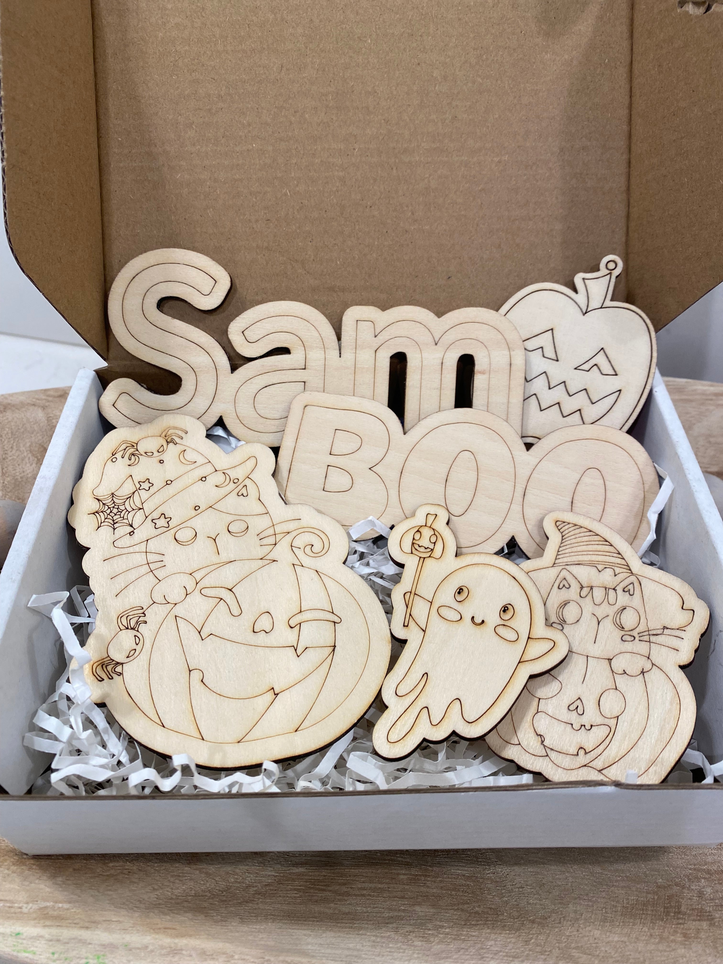 Halloween BOO DIY Paint Box Set
