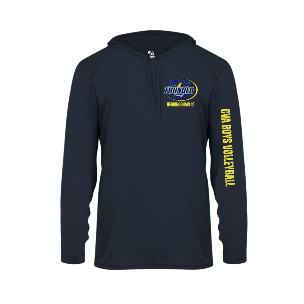 Custom CVA Boys Volleyball Long Sleeve Hood Tee
