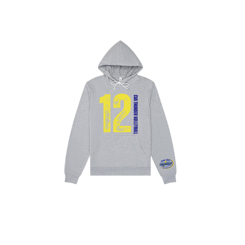 Custom Belle and Co Distressed Volleyball Hooded Sweatshirt
