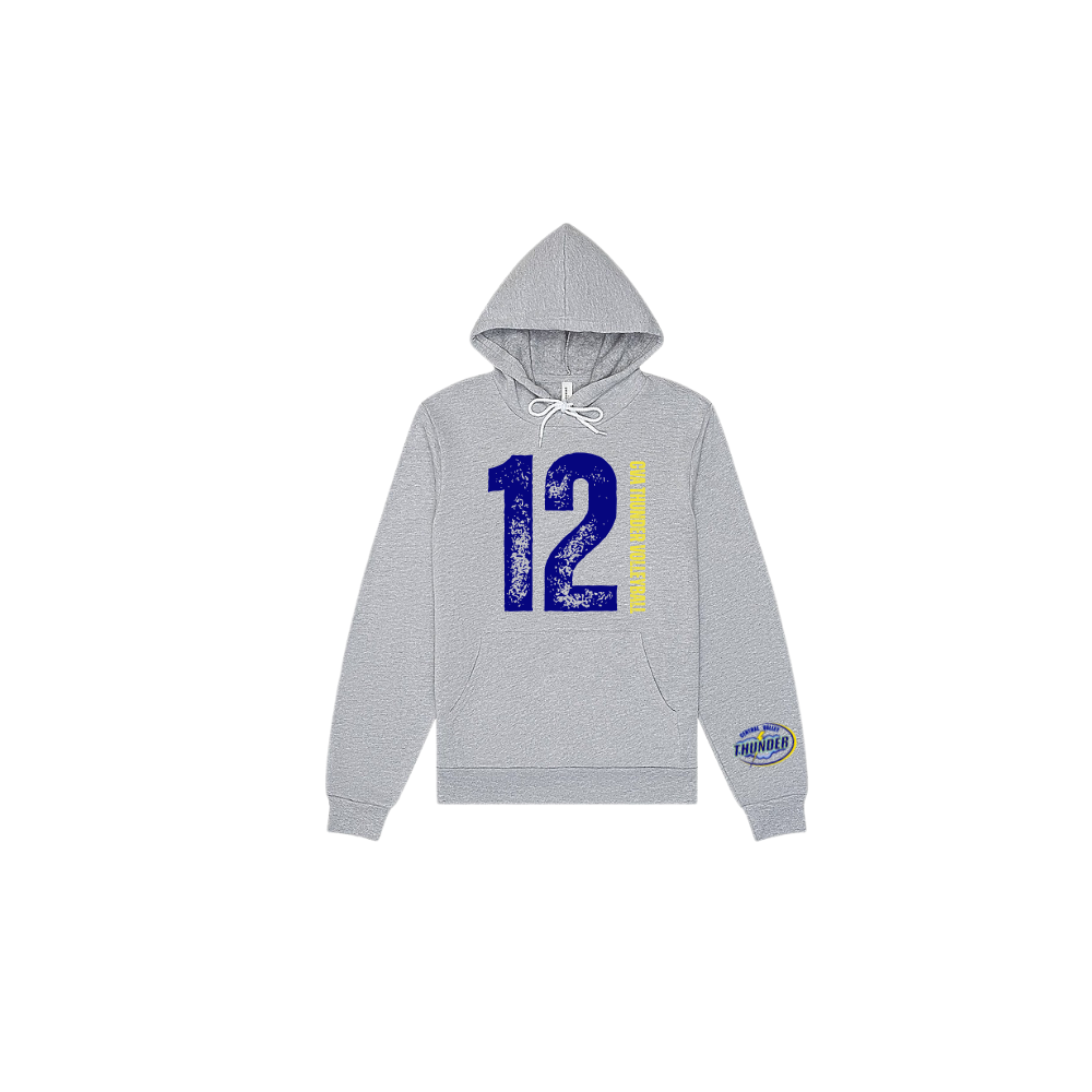 Custom Belle and Co Distressed Volleyball Hooded Sweatshirt