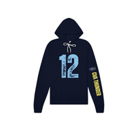 Custom Belle and Co Distressed Volleyball Hooded Sweatshirt