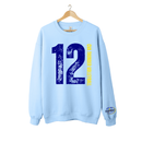 Custom Belle and Co Distressed Volleyball Crewneck