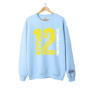 Custom Belle and Co Distressed Volleyball Crewneck