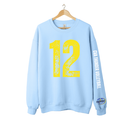 Custom Belle and Co Distressed Volleyball Crewneck