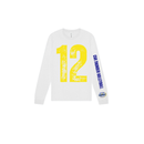 Custom Belle and Co Distressed Volleyball Long Sleeve Tee